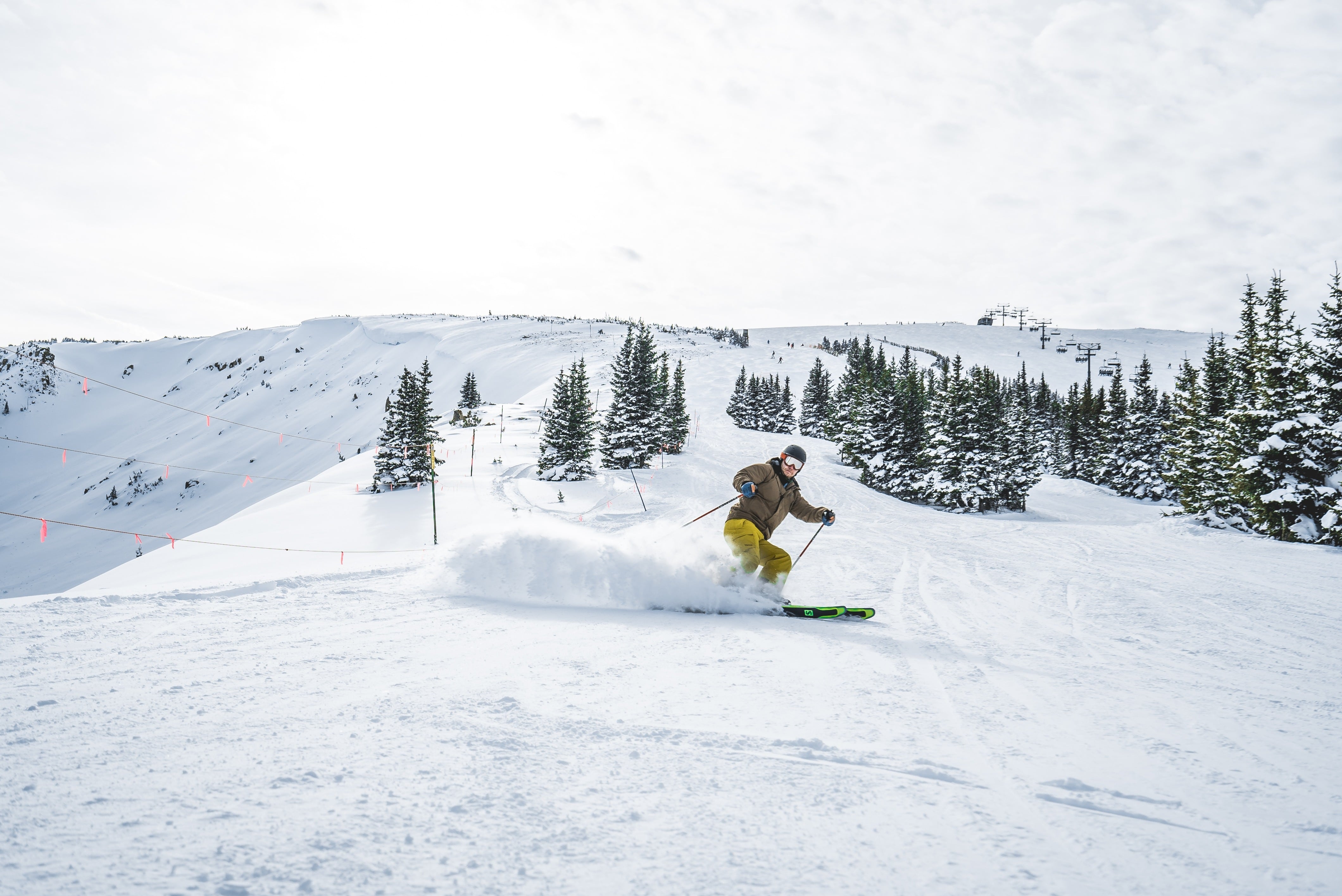 Man Skiing